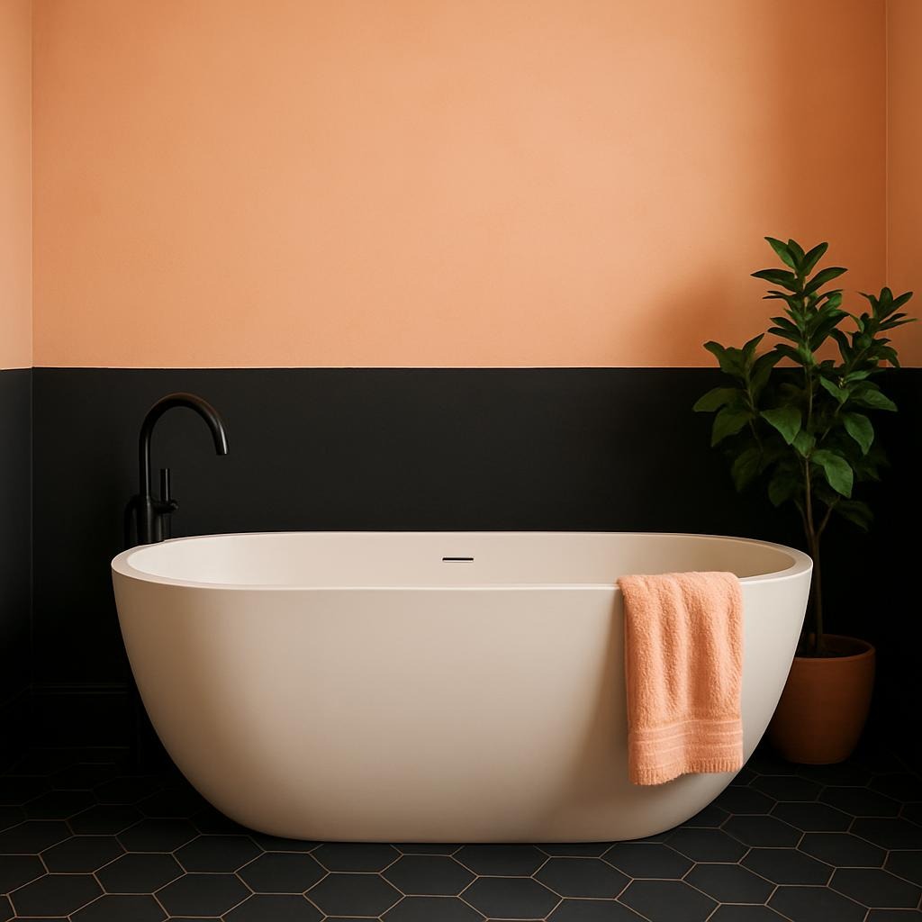 Oakville Handyman Sam as posted a image with Bathtub in a peach background